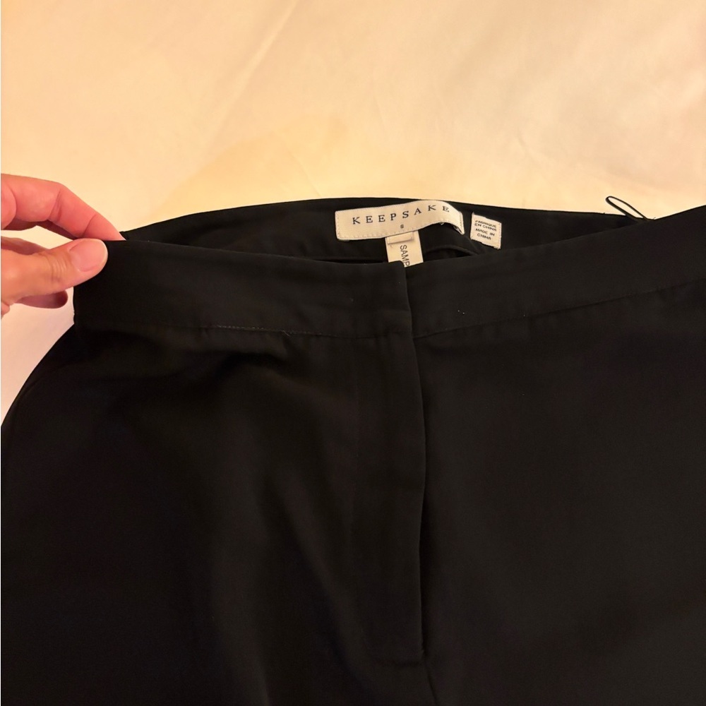KEEPSAKE the Label Black Wide Leg Jumpsuit Pants trouser romance slit leg - Picture 5 of 9